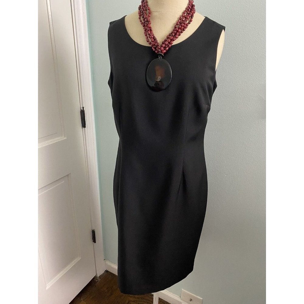 Evan Picone Evan-Picone Black Formal Midi Dress Women's Size 8